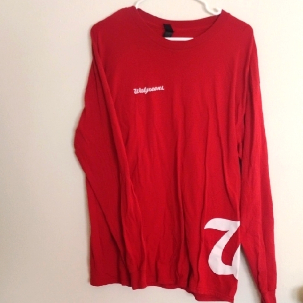 Gildan Walgreens Heavy Cotton Tee in Red Size Large